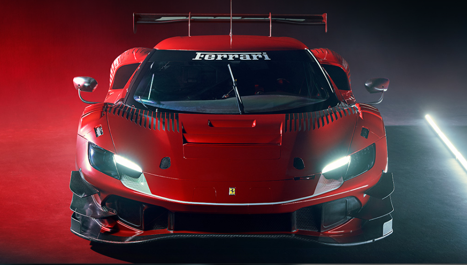 There it is: The official launch of the new Ferrari 296 GT3 at the Spa-Francorchamps circuit today 2