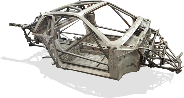 Das Chassis des Lancia Beta Montecarlo wurde bereits von Grund auf neu aufgebaut und zusammengeschweisst.